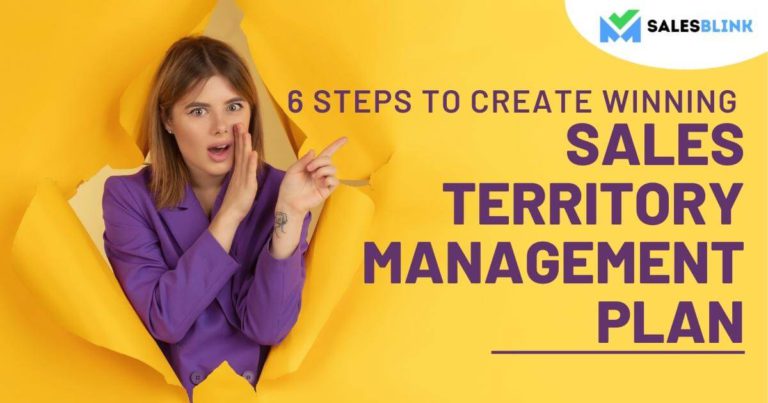 Sales territory management plan