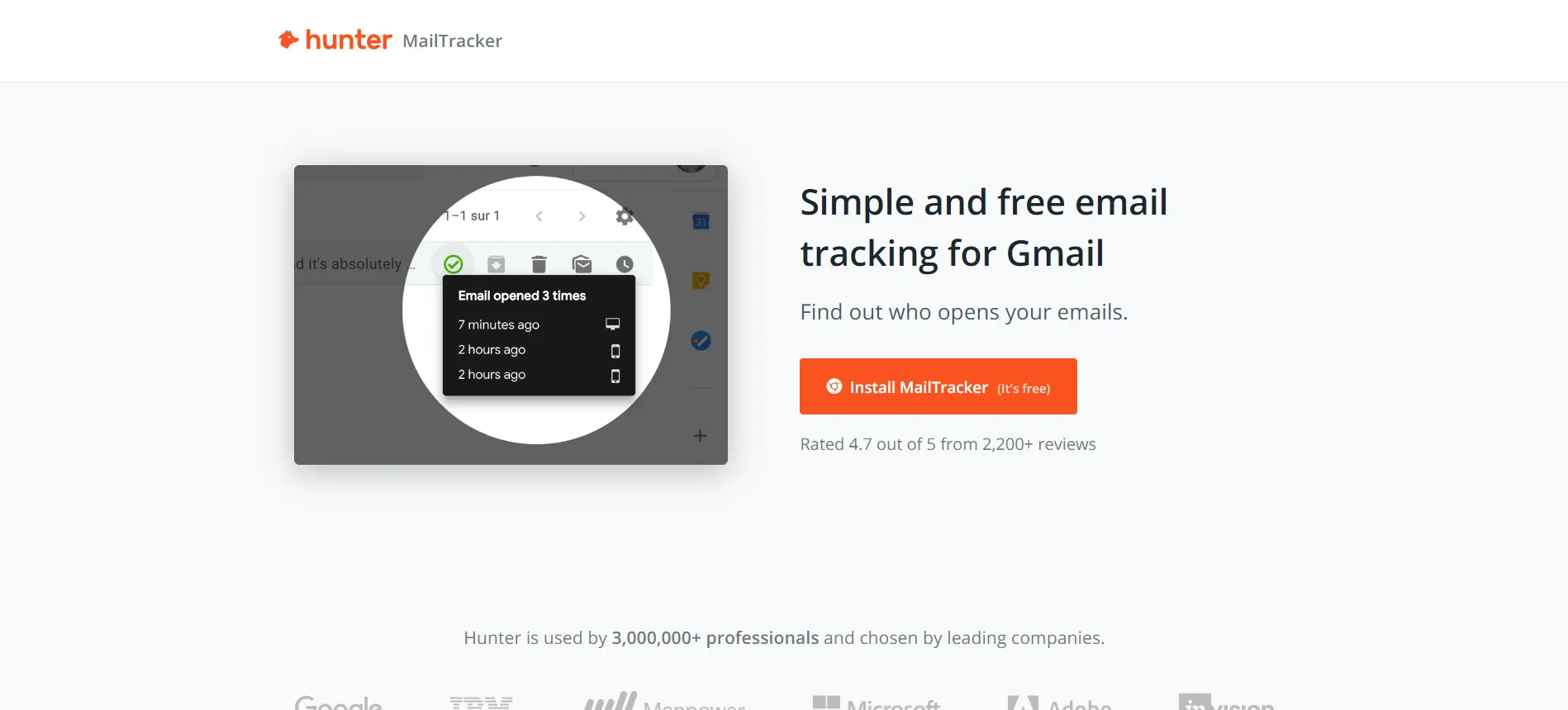 MailTracker by Hunter