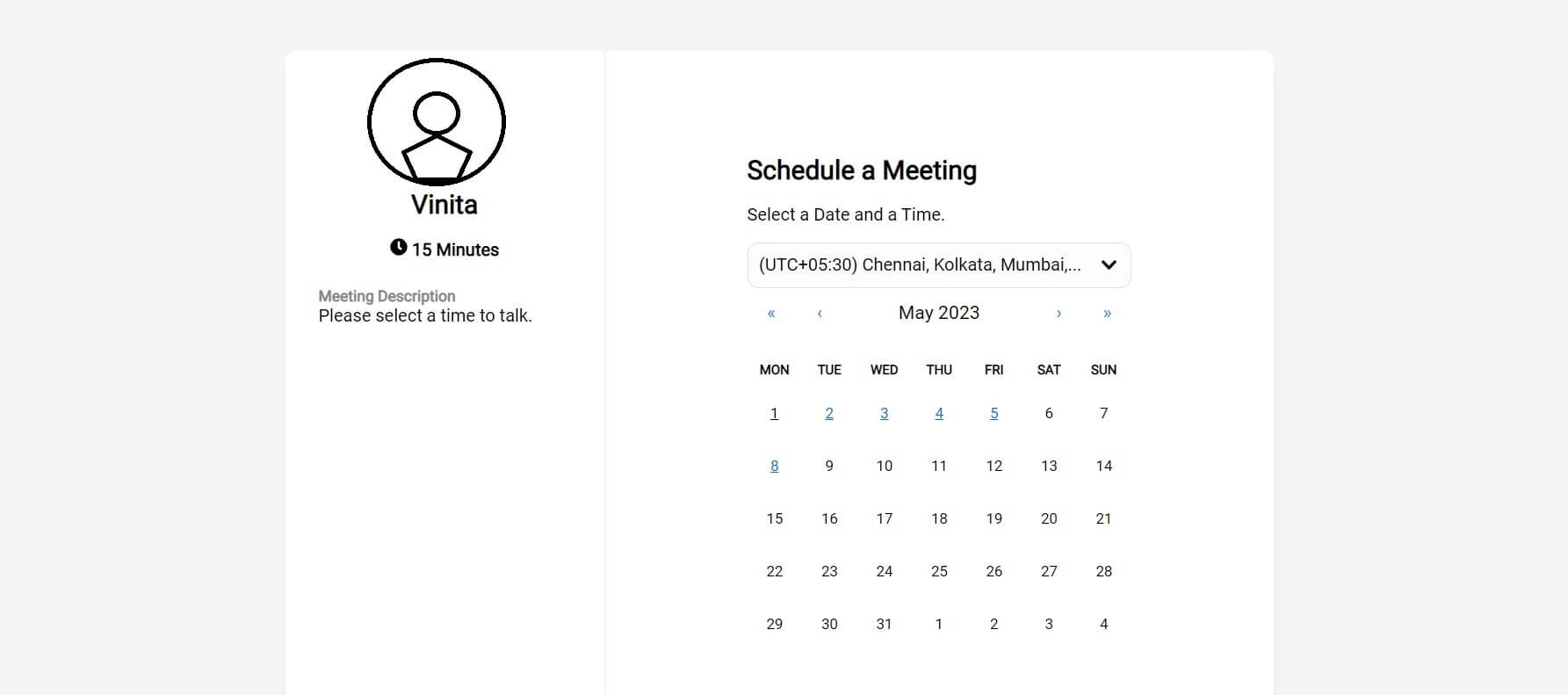 SalesBlink’s Meeting Scheduler