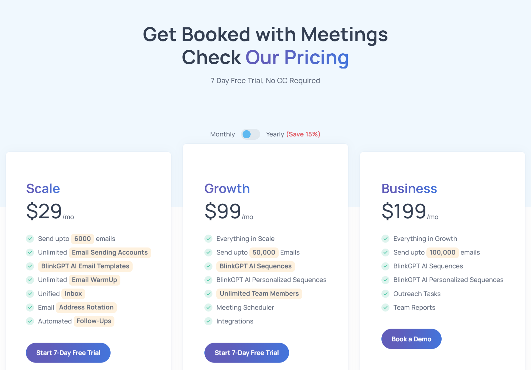 SalesBlink Pricing Plan