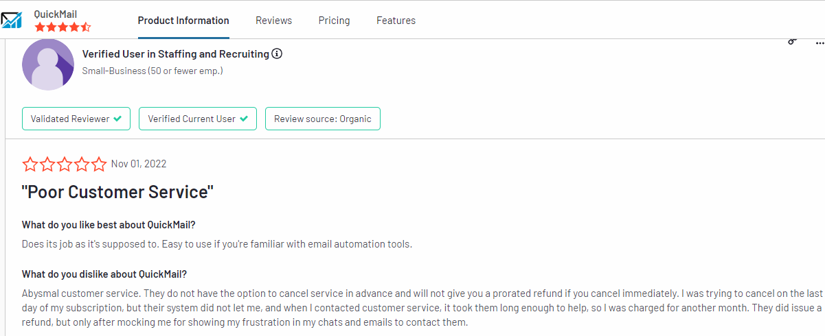 QuickMail User Reviews